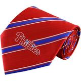 Men's Philadelphia Phillies Woven Poly Striped Tie