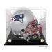 New England Patriots Golden Classic Helmet Display Case with Mirrored Back