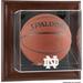 Notre Dame Fighting Irish Brown Framed Wall-Mountable Basketball Display Case