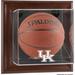 Kentucky Wildcats Brown Framed Wall-Mountable Basketball Display Case