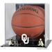 Oklahoma Sooners Golden Classic Logo Basketball Display Case with Mirror Back