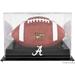 Alabama Crimson Tide Black Base Team Logo Football Display Case with Mirror Back