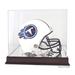 Tennessee Titans Mahogany Helmet Logo Display Case with Mirror Back