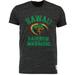 Men's Original Retro Brand Heather Black Hawaii Warriors Vintage Rainbow Tri-Blend T-Shirt