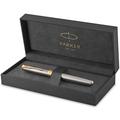 Parker Sonnet Rollerball Pen | Stainless Steel with Gold Trim | Fine Point Black Ink | Gift Box