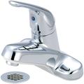 Olympia Faucets Centerset Standard Bathroom Faucet w/ Drain Assembly, Stainless Steel in Gray | Wayfair L-6161G
