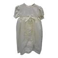 Pequilino Baby Christening Gown with Bonnet 6/12 Months (Ivory)