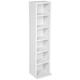 TecTake CD Bookcase Storage - Shelf Cabinet Adjustable Tower Rack - Wooden Case Book, Bluray, DVD, Video Games Organiser up to 102 CD's