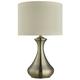 Searchlight TOUCH LAMP - ANTIQUE BRASS, CREAM SHADE