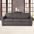 Sure Fit Ultimate Stretch Box Cushion Sofa Slipcover Polyester in Gray | 96 W in | Wayfair SF44054