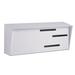 Modern Mailbox Modern Wall Mounted Mailbox Aluminum in White | 6 H x 14.25 W x 4 D in | Wayfair MonoWhite