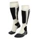 FALKE Women's SK2 Intermediate Wool W KH Breathable Warm Thick 1 Pair Skiing Socks, White (Off-White 2040), 7-8