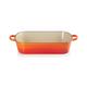 Le Creuset Signature Enamelled Cast Iron Rectangular Roasting Dish, 37 cm, 6.6 Litres, Volcanic, 20184370902422