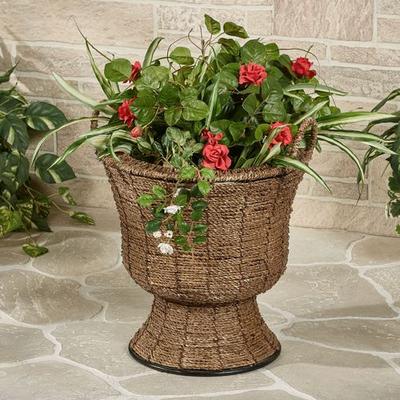 Zostera Flower Pot Vase Brown , Brown