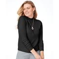 Blair Women's Cashmere-Like Long-Sleeve Sweater - Black - 2XL - Womens