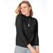Blair Women's Cashmere-Like Long-Sleeve Sweater - Black - 2XL - Womens