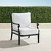 Carlisle Lounge Chair with Cushions in Onyx Finish - Rain Resort Stripe Black, Standard - Frontgate