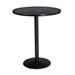 KFI Studios 30" L Round Breakroom Table Metal in Blue/Black | 41 H x 30 W x 30 D in | Wayfair T30RD-B1917-BK-GRN-38