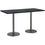 KFI Studios 72" L Breakroom Table Metal in Blue/Black | 42 H x 72 W x 30 D in | Wayfair T3072-B1917-SL-GRN-38