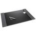 Artistic Products LLC Monticello Desk Pad w/ Fold-Out Side Faux Leather in Black | 1 H x 24 W x 14 D in | Wayfair AOP5240-BG