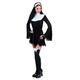 Boland 83817 - Kostüm Set Sexy Nonne, Schwarz-Weiß, Größe M, kurzes Kleid und Haube, Kostümset für Karneval, Mottoparty oder JGA