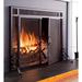 Plow & Hearth Single Cabinet Steel Fireplace Screen Steel in Brown | 33 H x 44 W in | Wayfair 36162 BRZ