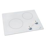 Antarctic Kenyon 21" Electric Cooktop w/ 2 Burners in White | 3.25 H x 17 W x 21 D in | Wayfair B49513