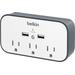 Belkin USB Wall Mount Surge Protector with Cradle - White