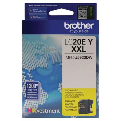 Brother LC20EY XL High-Yield Ink Cartridge - Yellow