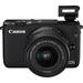 Canon EOS M10 Mirrorless Camera with 15-45mm Lens - Black - 0584C011