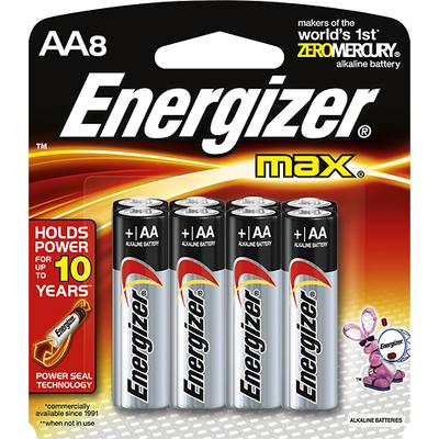 Energizer MAX AA Batteries (8-Pack) - Silver - E91MP-8