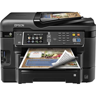 Epson WorkForce WF-3640 Wireless All-In-One Printer - Black - C11CD16201