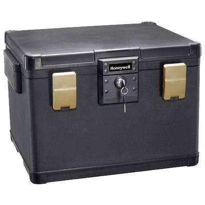 Honeywell Molded Large File Chest 1.06 Cu. Ft. Fire- and Water-Resistant Safe with Key Lock - 1108