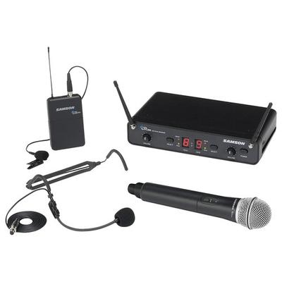 Samson Concert 288 2-Ch. UHF Wireless Vocal Microphone System - Black - SWC288ALL-I