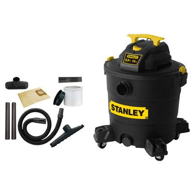 Stanley 12-Gal. Wet/Dry Vacuum - Black - 8355128