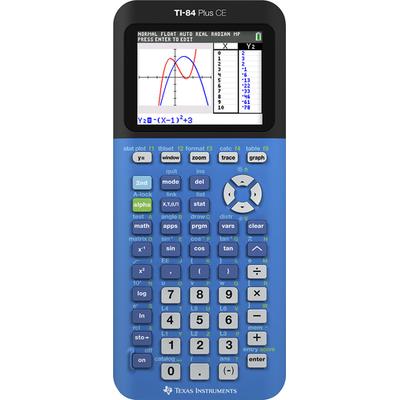 Texas Instruments TI-84+CE Graphing Calculator - Blue - 84+CE BLUE