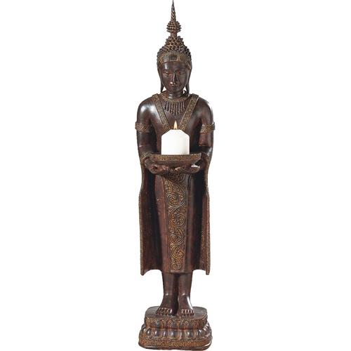 pajoma Kerzenständer Buddha braun Kerzenhalter Kerzen Laternen Wohnaccessoires
