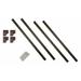 MIRREDGE 64111 1-1/2" W, Wood Grain Mirror Installation Kit