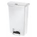 RUBBERMAID COMMERCIAL 1883557 13 gal Rectangular Trash Can, White, 17 3/4 in