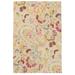 Green/Pink 72 x 0.5 in Area Rug - Dash and Albert Rugs Ines Paisley Hand Hooked Wool Beige/Pink/Yellow/Green Area Rug Wool | 72 W x 0.5 D in | Wayfair