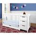 Graco Remi 4-in-1 Convertible Crib & Changer w/ Storage Wood in White | 35.94 H x 29.53 W x 28 D in | Wayfair 04586-211