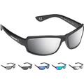 Cressi Ninja Floating Sunglasses - Men's Floating Polarized Sunglasses One Size, Black-Mirrored Lens Silver