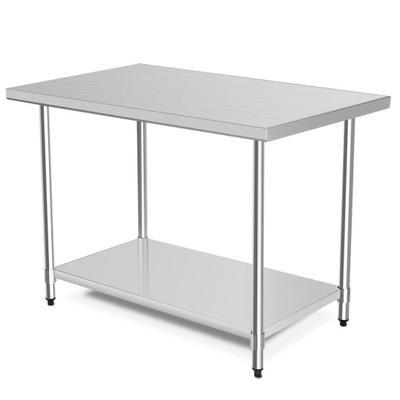Costway 30 x 48 Inch Stainless Steel Table Commercial Kitchen Worktable