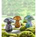 Plow & Hearth Glass Mosaic Mushroom Lawn Statue Glass in Brown | 7.5 H x 6 W x 6 D in | Wayfair 54413 AM