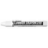 MARKAL 80350 Lumber Crayon, Large Tip, White Color Family, Clay, 12 PK