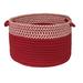 Brayden Studio® Ariadne Houndstooth Dipped Storage Basket in Red | 12 H x 18 W x 18 D in | Wayfair BRSD5723 27549154