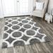 Gray 60 x 1.6 in Indoor Area Rug - The Conestoga Trading Co. Kempton Geometric Handmade Tufted Area Rug Polyester | 60 W x 1.6 D in | Wayfair