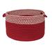 Brayden Studio® Ariadne Houndstooth Dipped Storage Basket in Red | 10 H x 14 W x 14 D in | Wayfair BRSD5723 27549153