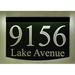 EZ Street Signs 2-Line Lawn Address Sign Plastic in Black | Wayfair 8tb