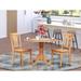 Wooden Importers Dublin 3 - Piece Drop Leaf Rubberwood Solid Wood Dining Set Wood in Brown | Wayfair DLAV3-OAK-W